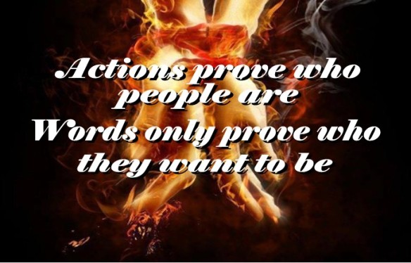 Actions Prove who people are